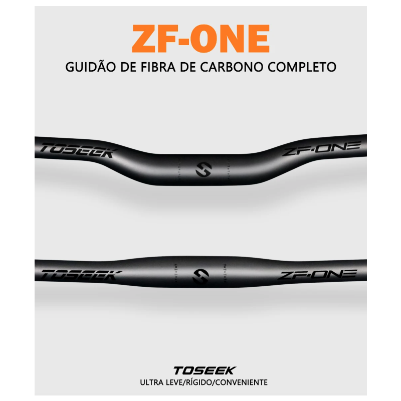 Manillar de carbono TOSEEK ZF-ONE Mtb manillar de bicicleta 31,8*580-720/740/760mm manillar negro mate para accesorios de bicicleta de montaña