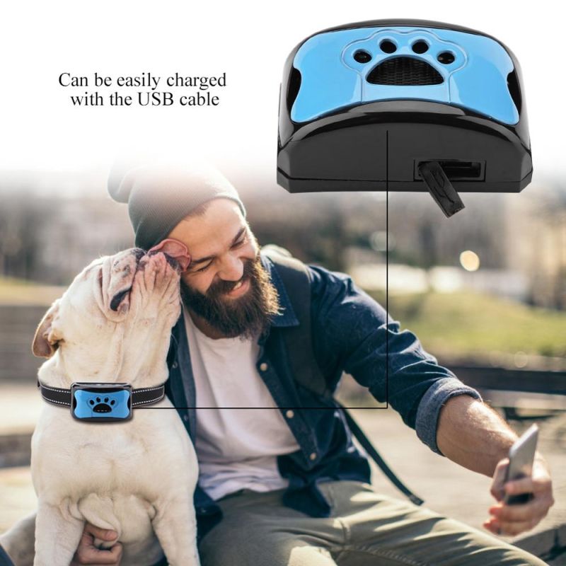 PET PERRO ANTI BARKING DISPOSITIVO USB Eléctrico Ultrasónico PERROS DE PERROS COLLAR DE PERRO PERRO DE PERRO LADING VIBRACIÓN ANTI BRADA Cuello Dropship