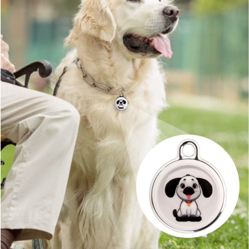 Rastreador de perros - Collar para perros Airtag - Rastreador GPS para perros con Android Airtag - Rastreador de mascotas