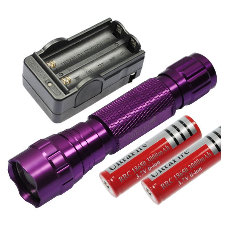 Multi Color Seleccione UltraFire 501B U2 1300 LUMENS 5 MODOS LED Linterna LED  2 * 18650 Batería  Cargador