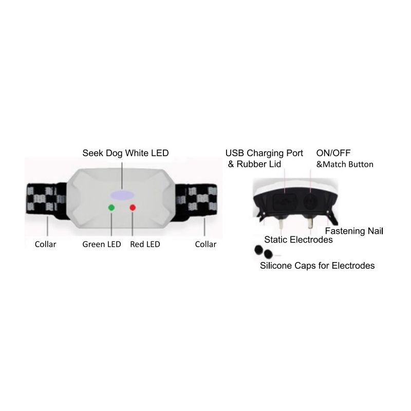 2021 Nuevo collar de entrenamiento para perros con collar de choque impermeable recargable remoto para perros 3 modos de entrenamiento, beep vibración y shock