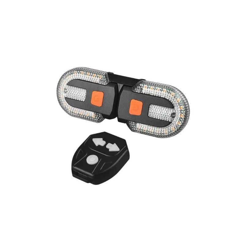 Luz trasera de señal de giro para bicicleta, lámpara LED para bicicleta, luces inalámbricas recargables por USB, luz trasera para bicicleta de montaña, accesorios para bicicleta
