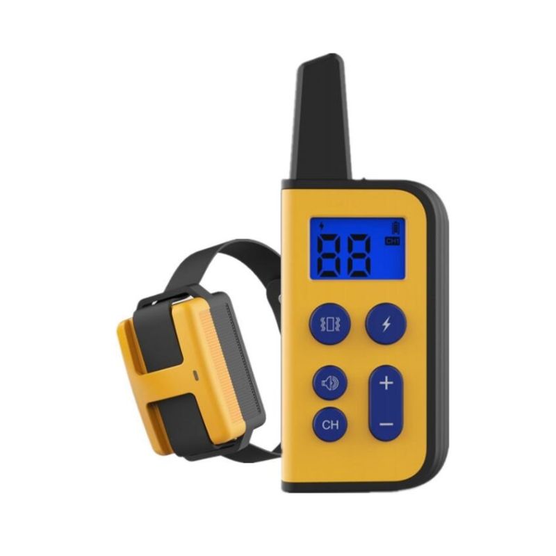2020 Nuevo 1000m Electric Dog Collan Colllar PET control remoto impermeable recargable con pantalla LCD para todos los collares de tope de corteza
