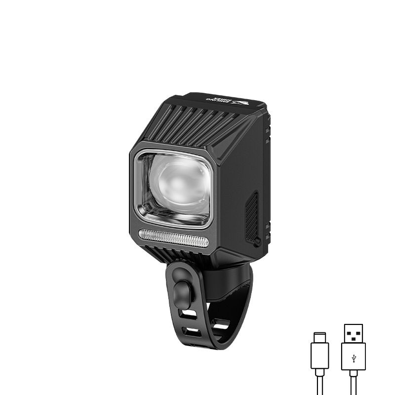 Luces delanteras colgantes para bicicleta SMILING SHARK EVO1700, luces delanteras para bicicleta recargables por USB-C