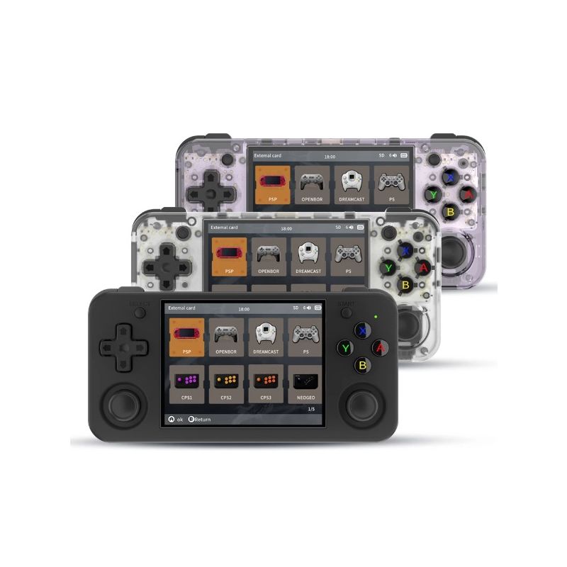 ANBERNIC-consola de juegos portátil RG35XX H, reproductor de vídeo Retro Linux H700, más de 5000 juegos clásicos, compatible con controlador inalámbrico/con cable WIFI