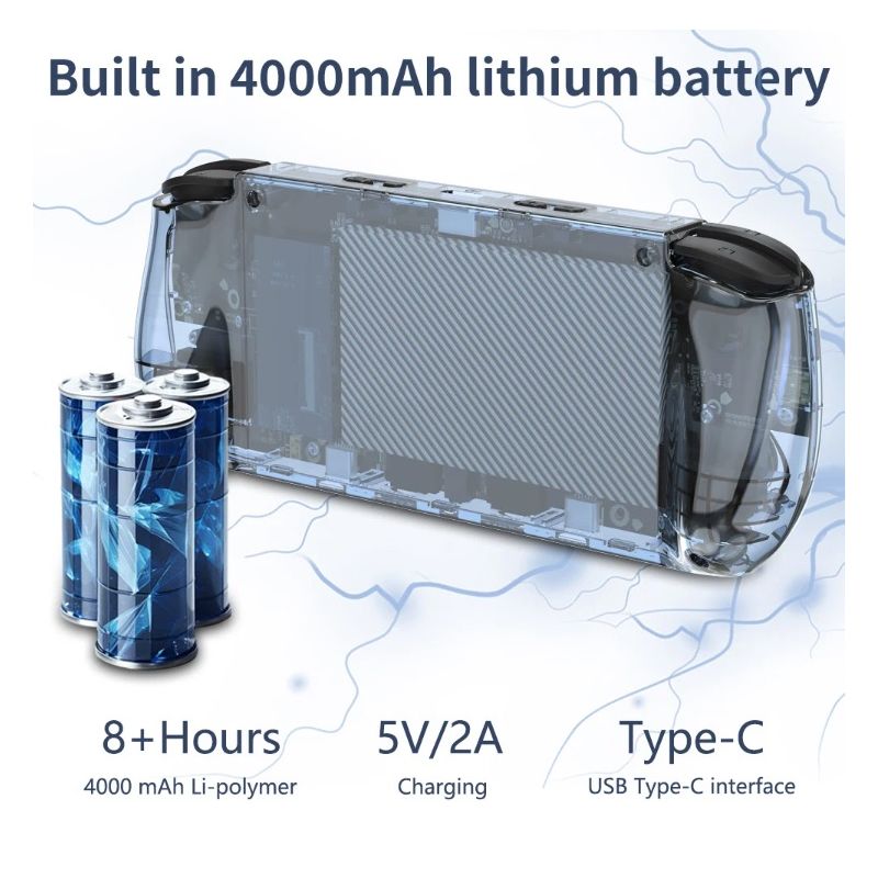 POWKIDDY-consola de juegos portátil RGB10 MAX3 Retro RK3566, pantalla Ips de 5 pulgadas, 1280x720, juegos Retro de código abierto