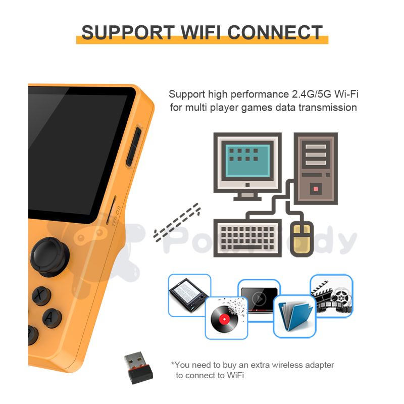 POWKIDDY, nueva consola de juegos portátil RGB20S, sistema Retro de código abierto RK3326, pantalla IPS 4:3 de 3,5 pulgadas, regalos para niños