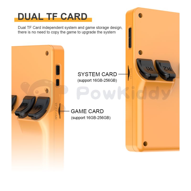 POWKIDDY, nueva consola de juegos portátil RGB20S, sistema Retro de código abierto RK3326, pantalla IPS 4:3 de 3,5 pulgadas, regalos para niños