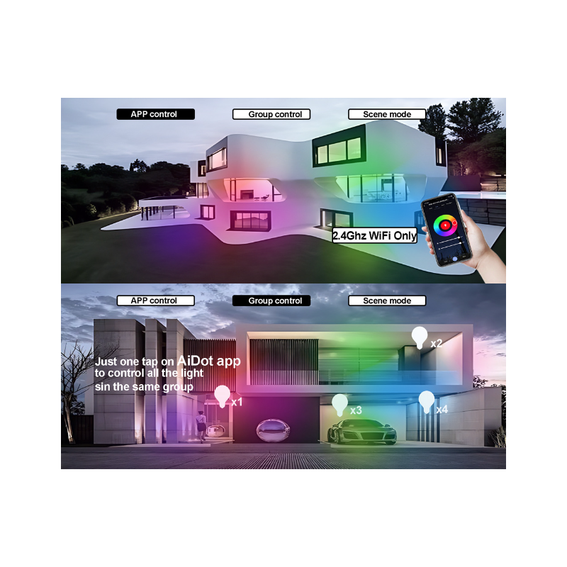 Luz de techo inteligente Tuya Zigbee, 24W, Wifi, RGBCW, lámpara Led de techo para sala de estar, decoración del hogar, lámpara inteligente para Alexa