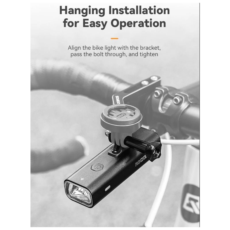 ROCKBROS RHL-1000LUMEN luz delantera de bicicleta impermeable tipo c recargable luz de bicicleta faro LED MTB lámpara de bicicleta