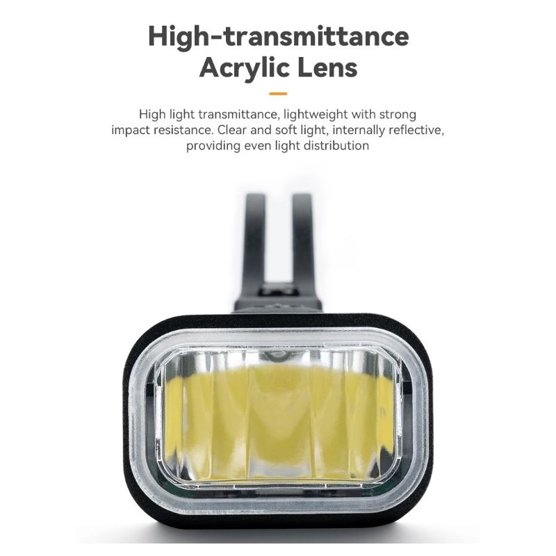 ROCKBROS RHL-1000LUMEN luz delantera de bicicleta impermeable tipo c recargable luz de bicicleta faro LED MTB lámpara de bicicleta