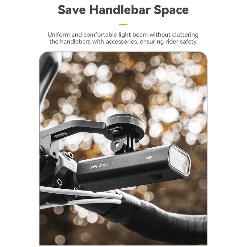 ROCKBROS RHL-1000LUMEN luz delantera de bicicleta impermeable tipo c recargable luz de bicicleta faro LED MTB lámpara de bicicleta