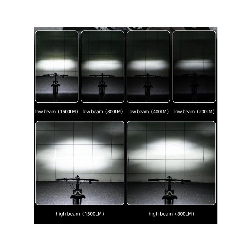 ROCKBROS RHL3000 Luz de bicicleta 10000mAH linterna luz delantera de la bicicleta impermeable MTB Ciclismo de Carretera faro