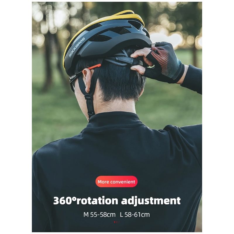 ROCKBROS Casco de bicicleta Ciclismo Ultraligero Casco de Bicicleta de carretera MTB Scooter Casco Gorras Casco de motocicleta