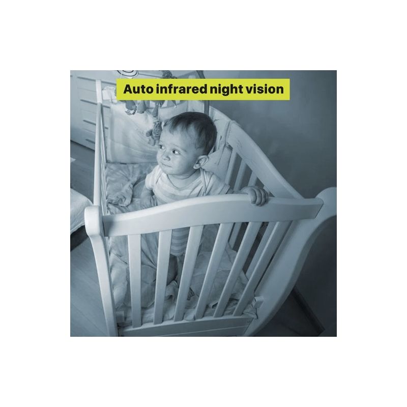 Monitor de bebé de 5 pulgadas con cámara SM650, monitor de vídeo portátil para madre e hijo