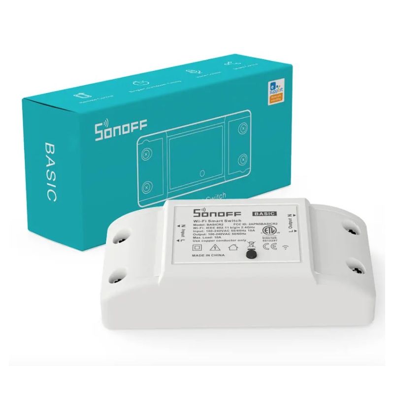 SONOFF-Módulo de interruptor Wifi R2 básico, temporizador de interruptor Wifi Universal, interruptor de luz inteligente Wifi DIY para trabajo en casa inteligente con Alexa