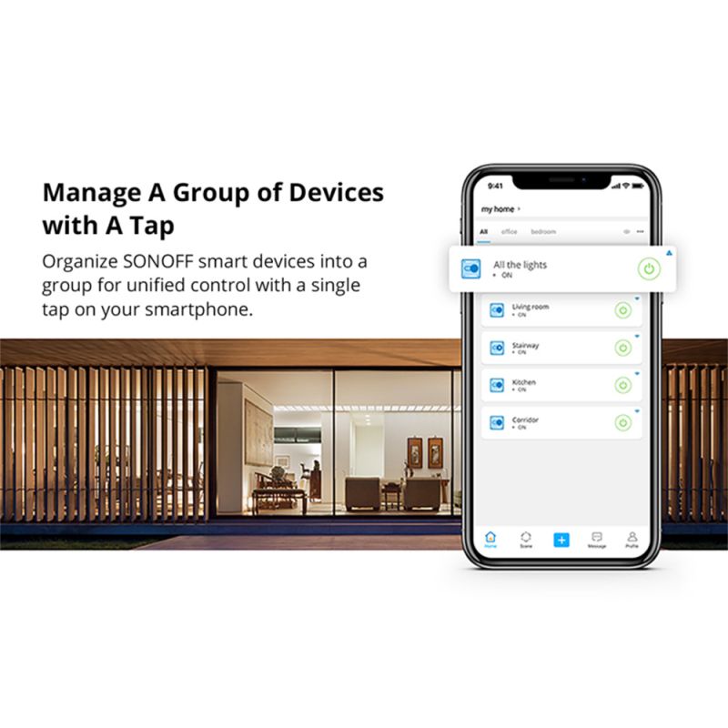 SONOFF-Módulo de interruptor Wifi R2 básico, temporizador de interruptor Wifi Universal, interruptor de luz inteligente Wifi DIY para trabajo en casa inteligente con Alexa
