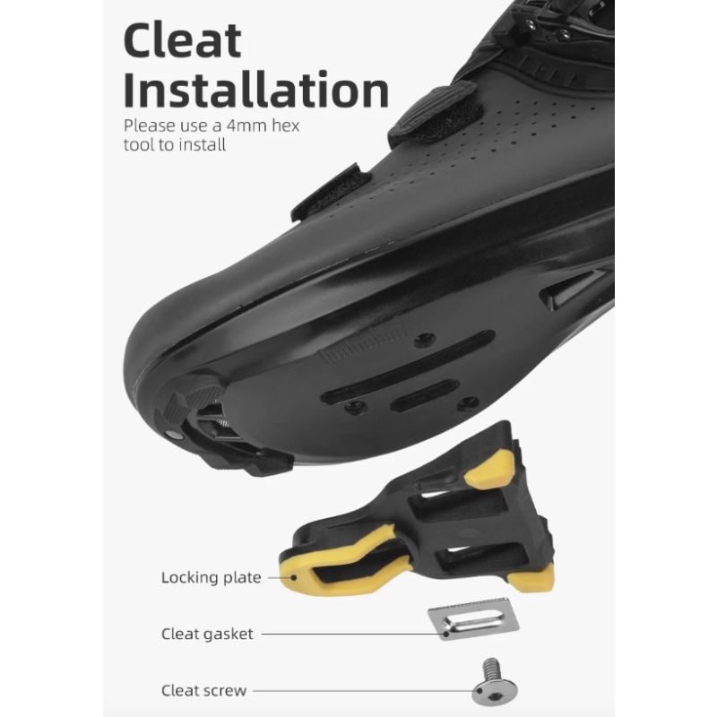 ROCKBROS SPD-SL-pedales autoblocantes para bicicleta de carretera, aleación de aluminio ultraligera, 2 rodamientos sellados