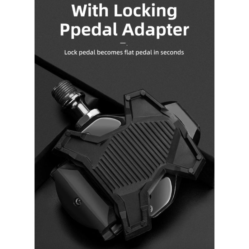 ROCKBROS SPD-SL-pedales autoblocantes para bicicleta de carretera, aleación de aluminio ultraligera, 2 rodamientos sellados