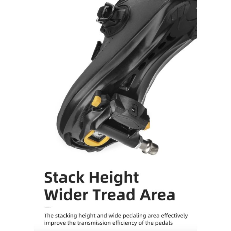 ROCKBROS SPD-SL-pedales autoblocantes para bicicleta de carretera, aleación de aluminio ultraligera, 2 rodamientos sellados