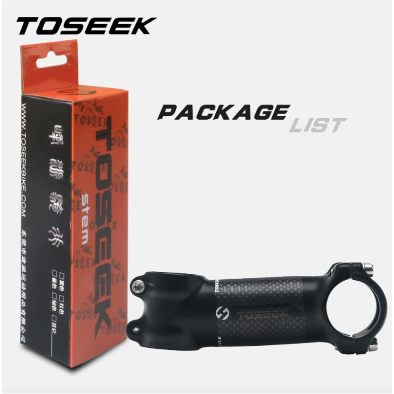TOSEEK vástago de manillar de bicicleta 28,6-31,8mm aluminio  vástago de carbono Angle6 17 vástago de manillar de bicicleta de montaña piezas de repuesto para bicicleta