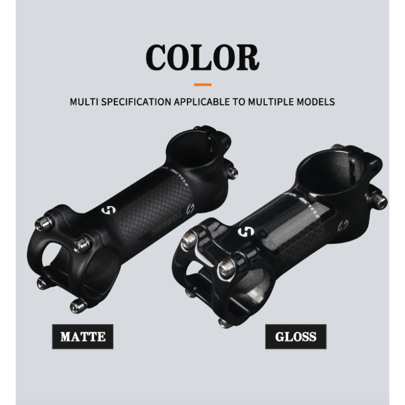 TOSEEK vástago de manillar de bicicleta 28,6-31,8mm aluminio  vástago de carbono Angle6 17 vástago de manillar de bicicleta de montaña piezas de repuesto para bicicleta