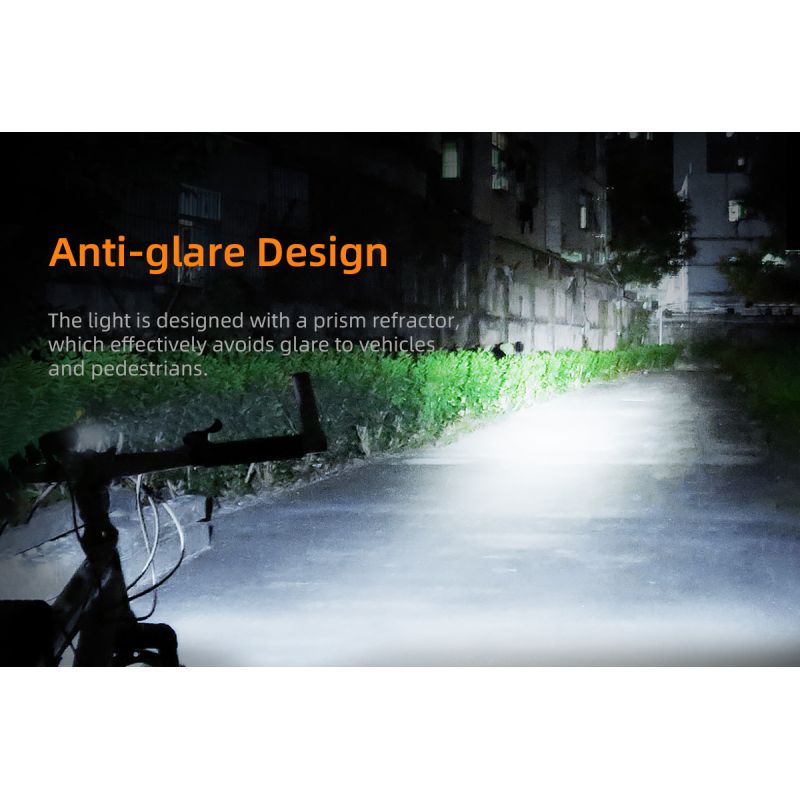 SUPERFIRE BL12 1300LM bicicleta luz delantera USB recargable 4800mAh LED faro bicicleta lámpara ciclismo