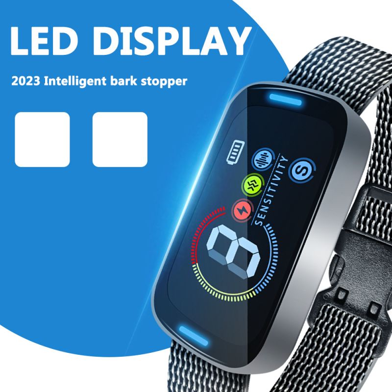 Dispositivo contra ladridos para perros y mascotas, Collar de entrenamiento ultrasónico eléctrico inteligente pequeño para perros, deja de ladrar