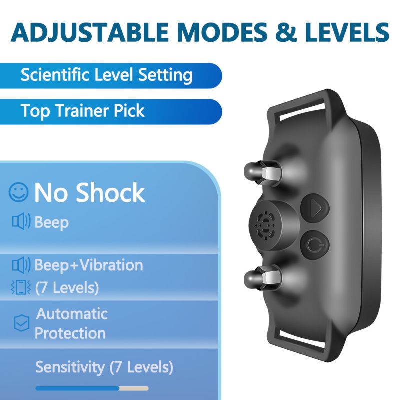 Dispositivo contra ladridos para perros y mascotas, Collar de entrenamiento ultrasónico eléctrico inteligente pequeño para perros, deja de ladrar