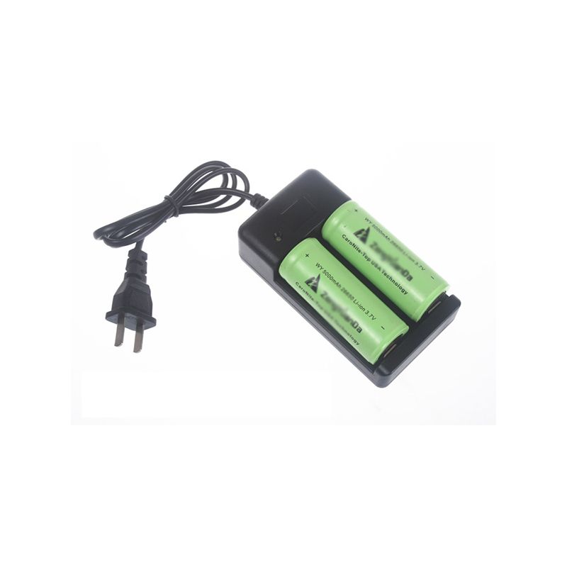 Cargador de batería para dobles 18650/26650 baterías recargables (AC 100 ~ 240V)