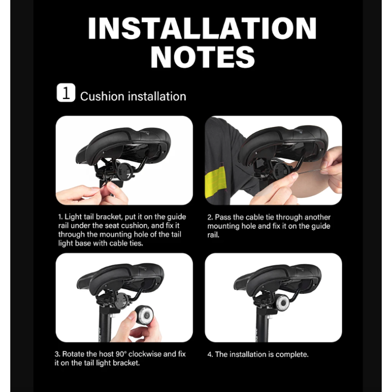 Luz trasera LED para bicicleta TOWILD TL03Pro