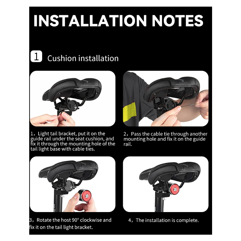 Luz trasera inteligente para bicicleta TOWILD TL05 con sensor de freno automático, IPX6, resistente al agua, carga USB, luz LED para ciclismo, luz trasera de advertencia