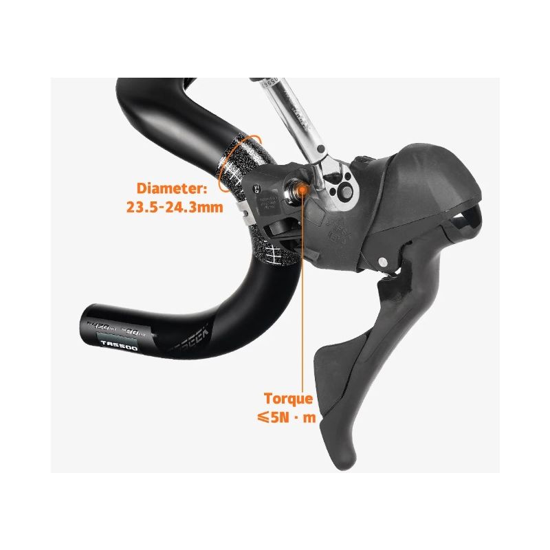 TOSEEK TR5500 bicicleta de carretera vástago de fibra de carbono integrado manillar de bicicleta ultraligero 28,6mm accesorios de piezas de ciclismo