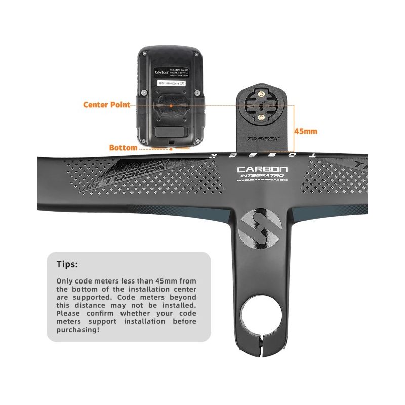 TOSEEK TR5500 bicicleta de carretera vástago de fibra de carbono integrado manillar de bicicleta ultraligero 28,6mm accesorios de piezas de ciclismo