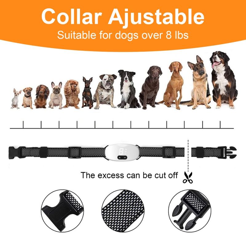 Collar automático antiladridos para perros, tapón de ladridos recargable, eficaz para dejar de ladrar, Collar impermeable IP67 para perros