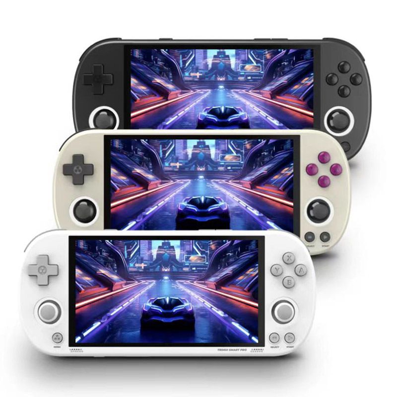 Consola de juegos portátil Trimui Smart Pro Vintage, consola de juegos portátil inalámbrica, recreativos Retro, consola de juegos con pantalla HD IPS de 4,96 pulgadas