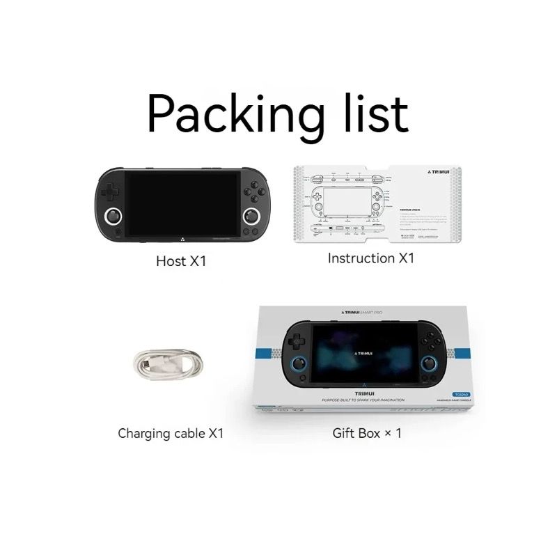 Consola de juegos portátil Trimui Smart Pro Vintage, consola de juegos portátil inalámbrica, recreativos Retro, consola de juegos con pantalla HD IPS de 4,96 pulgadas