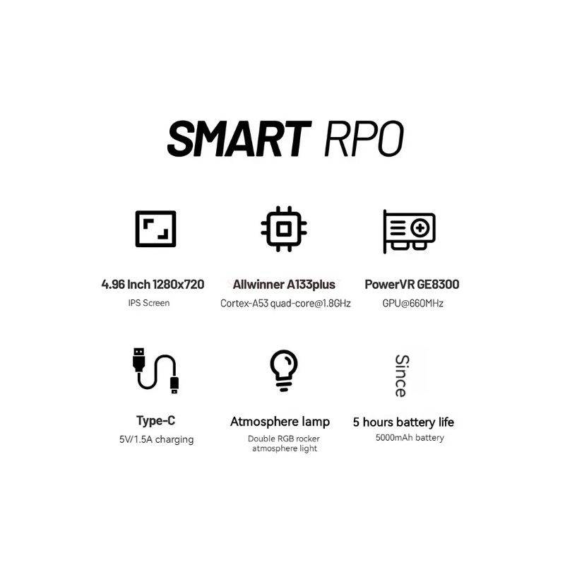 Consola de juegos portátil Trimui Smart Pro Vintage, consola de juegos portátil inalámbrica, recreativos Retro, consola de juegos con pantalla HD IPS de 4,96 pulgadas