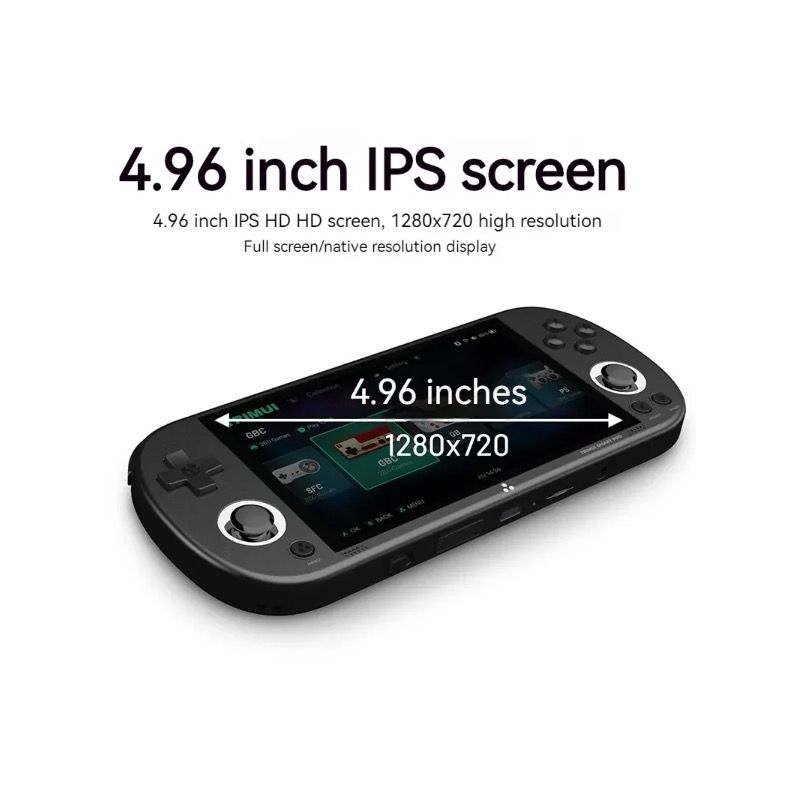 Consola de juegos portátil Trimui Smart Pro Vintage, consola de juegos portátil inalámbrica, recreativos Retro, consola de juegos con pantalla HD IPS de 4,96 pulgadas