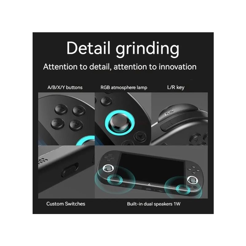 Consola de juegos portátil Trimui Smart Pro Vintage, consola de juegos portátil inalámbrica, recreativos Retro, consola de juegos con pantalla HD IPS de 4,96 pulgadas