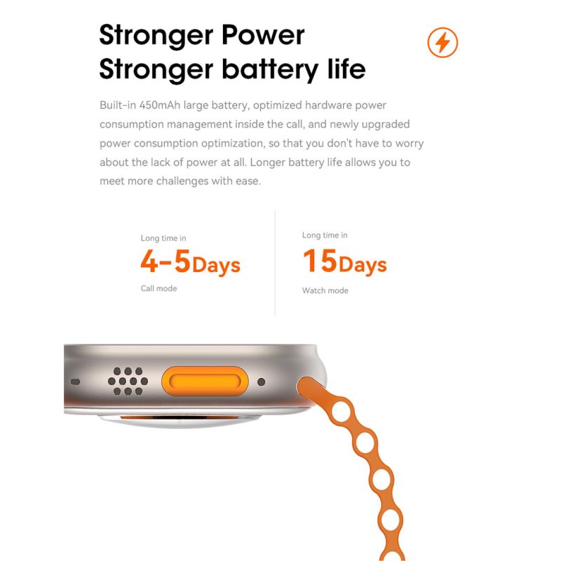 Reloj inteligente de 49 mm Ultra 9 Bluetooth Llamada NFC Brújula GPS Ruta Seguimiento Ip68 Smartwatch