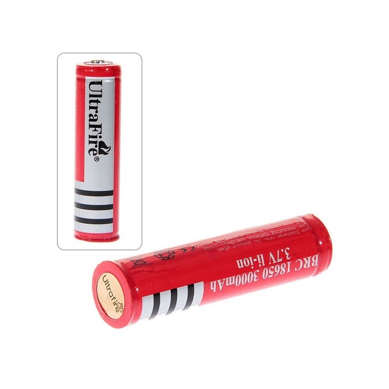  UltraFire 18650 3.7V 3000mAh Batería recargable de iones de litio protegida
