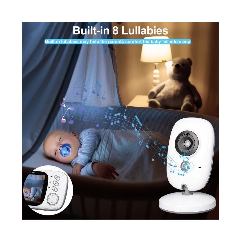 VB603 Video Baby Monitor 2.4G Madre Niños Audio bidireccional Cámaras de vigilancia de visión nocturna