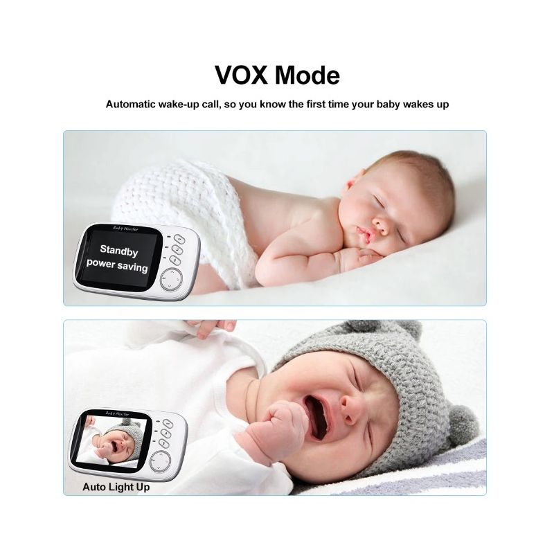 VB603 Video Baby Monitor 2.4G Madre Niños Audio bidireccional Cámaras de vigilancia de visión nocturna