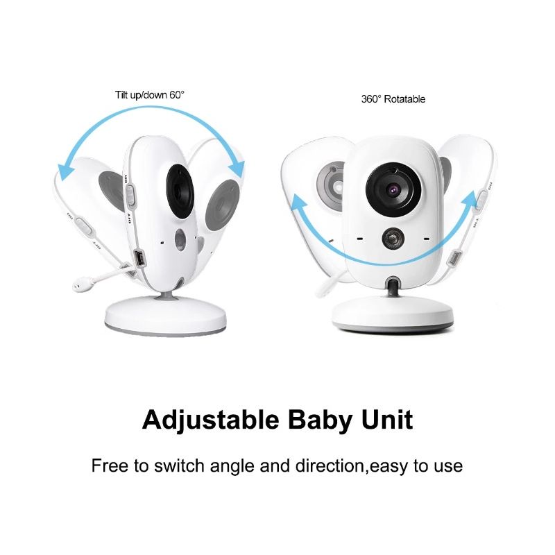 VB603 Video Baby Monitor 2.4G Madre Niños Audio bidireccional Cámaras de vigilancia de visión nocturna