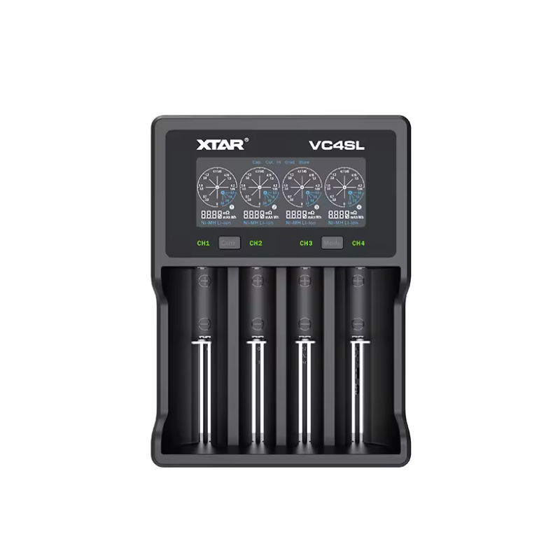 Cargador de batería XTAR VC4SL 18650 21700 USB C QC3.0 de carga rápida, 1,2 V, Ni-MH, AAA, AA, recargable de litio