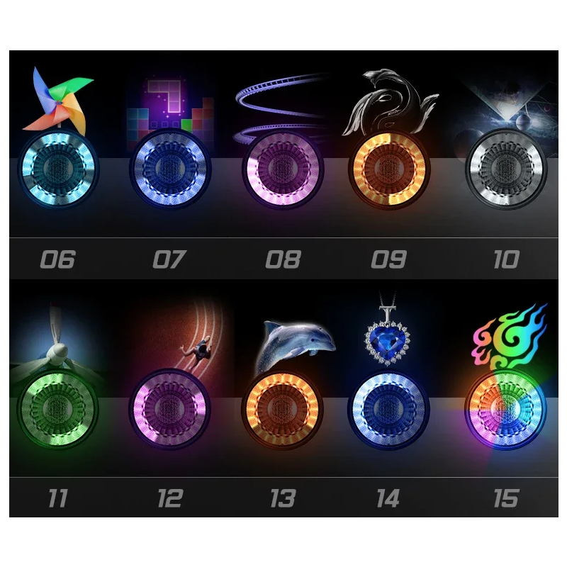 Luz trasera versátil para bicicleta, luz de freno inteligente recargable, luces direccionales con Control remoto inalámbrico, Flash colorido