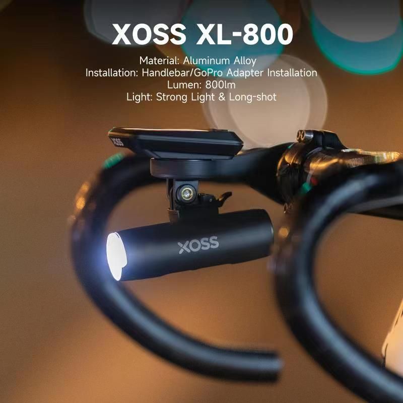 XOSS Bike Light Headlight 800Lm Impermeable USB Recargable MTB Front Lamp Head Lights Bicicleta Flash Torch