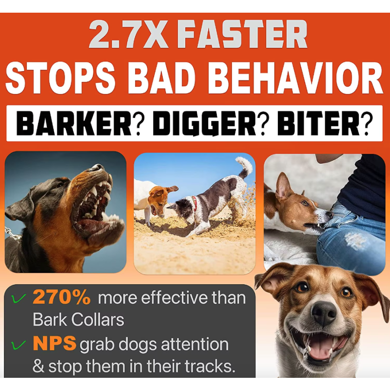 Dispositivo de entrenamiento ultrasónico repelente de perros para mascotas, dispositivo recargable antiladridos para disuadir a los perros