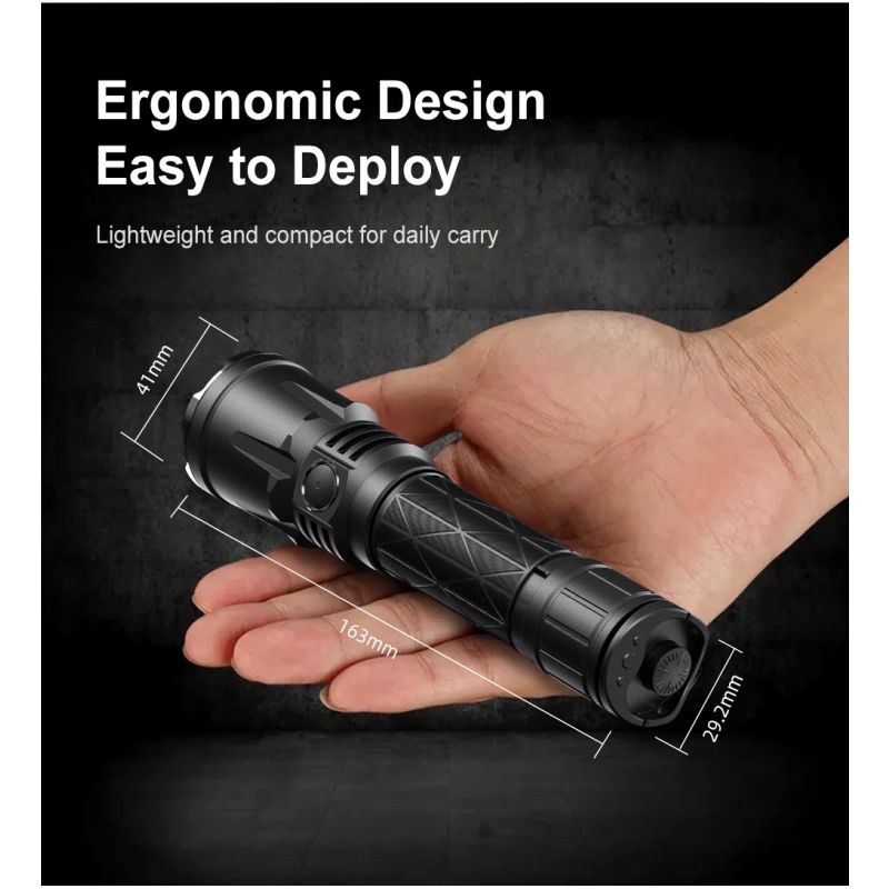 Linterna Klarus XT21X Pro XHP70.2 LED 4400 Lumens 21700